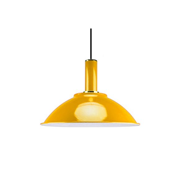 Zeitgenössische flache Schüssel Hanging Lampe Aluminium hellfarbener Anhänger Licht in Blau/Grün/Orange/Rot/Gelb für Marktgeschäft