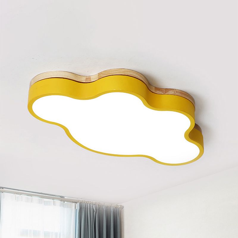 Plafonnier LED en forme de nuage en acrylique, plafonnier Macaron Loft pour chambre d'enfant
