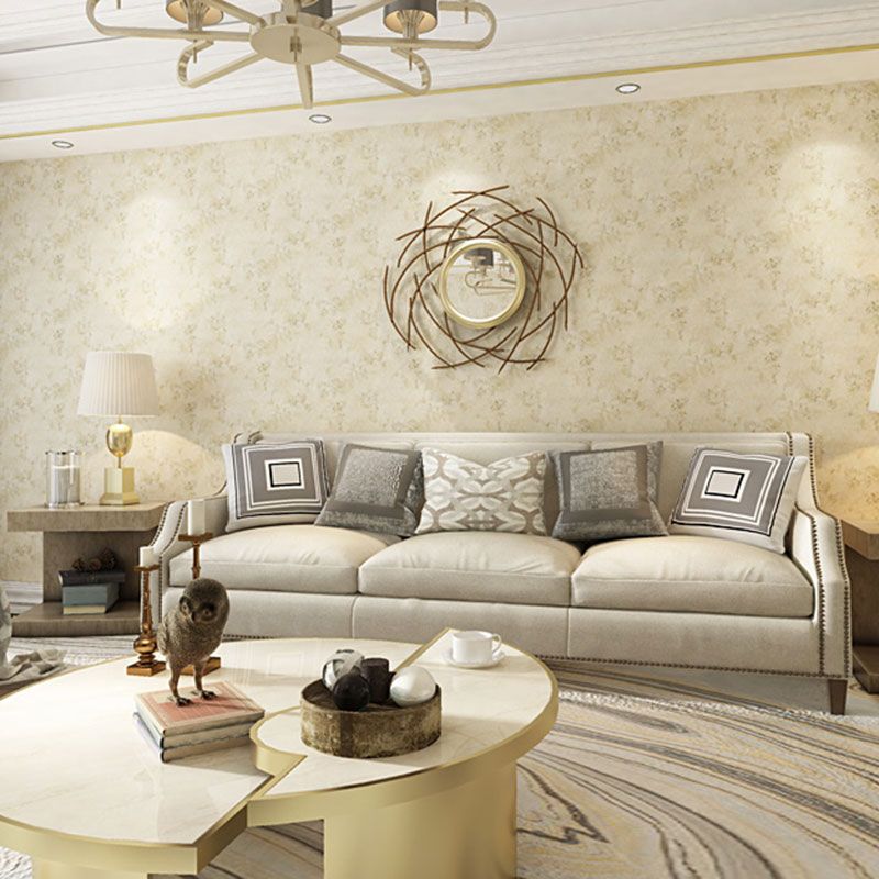 Distressed Surface Wall Decor for Living Room, 20.5" x 31' Wallpaper Roll in Natural Color