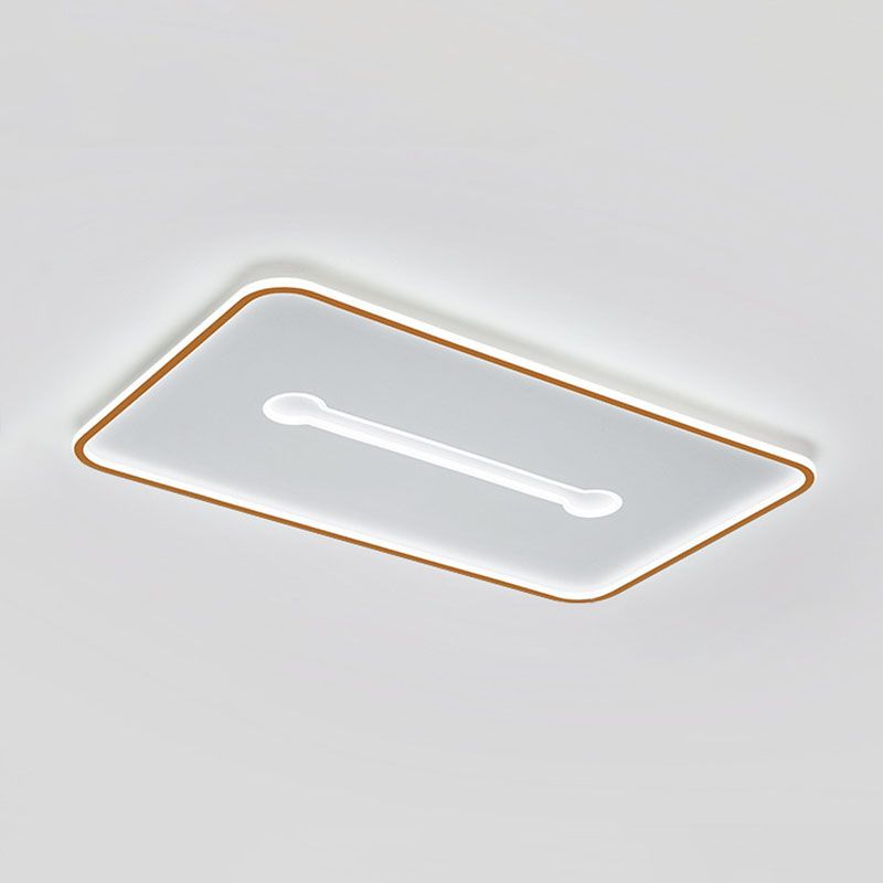 Geometrical Shape Bedroom Flush Mount Lighting Metal Minimalist LED Flush Mount Fixture