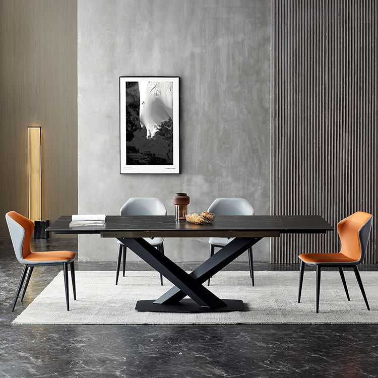 Modern Sintered Stone Rectangle Table Set 1/4/5/6 Pieces Dining Set