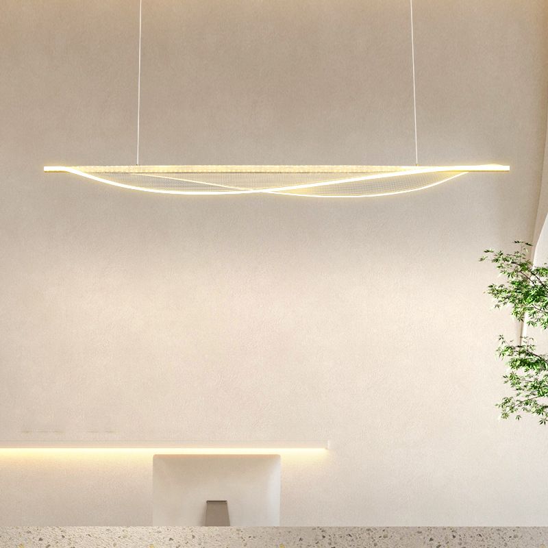 Modernism Single Black Kitchen Island Lighting Acrylic Island Pendant Lighting