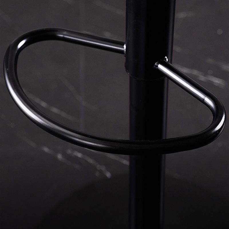 Modern Leather Adjustable Height Barstool Indoor Bar Stool with Low Back