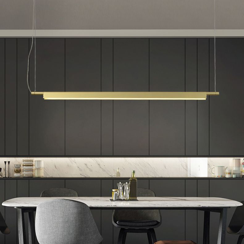 Illuminazione a sospensione lineare luci isola sospesa il lampadario moderno a pendente moderno