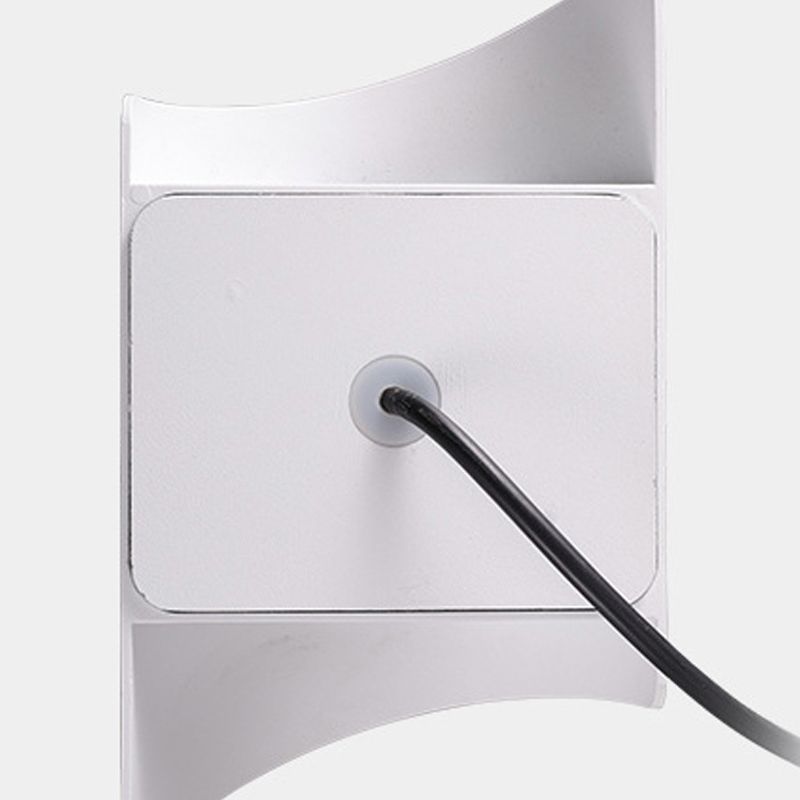 Zeitgenössische Aluminium -Wandleuchte 8,5 "hoch 2 Leuchten LED -Wandscheibe für draußen