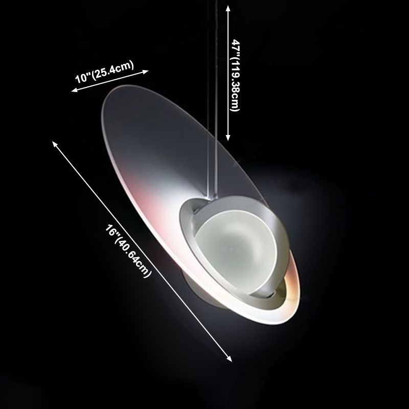 1 Licht hängende Leuchten moderne Federlampenlicht für Schlafzimmer