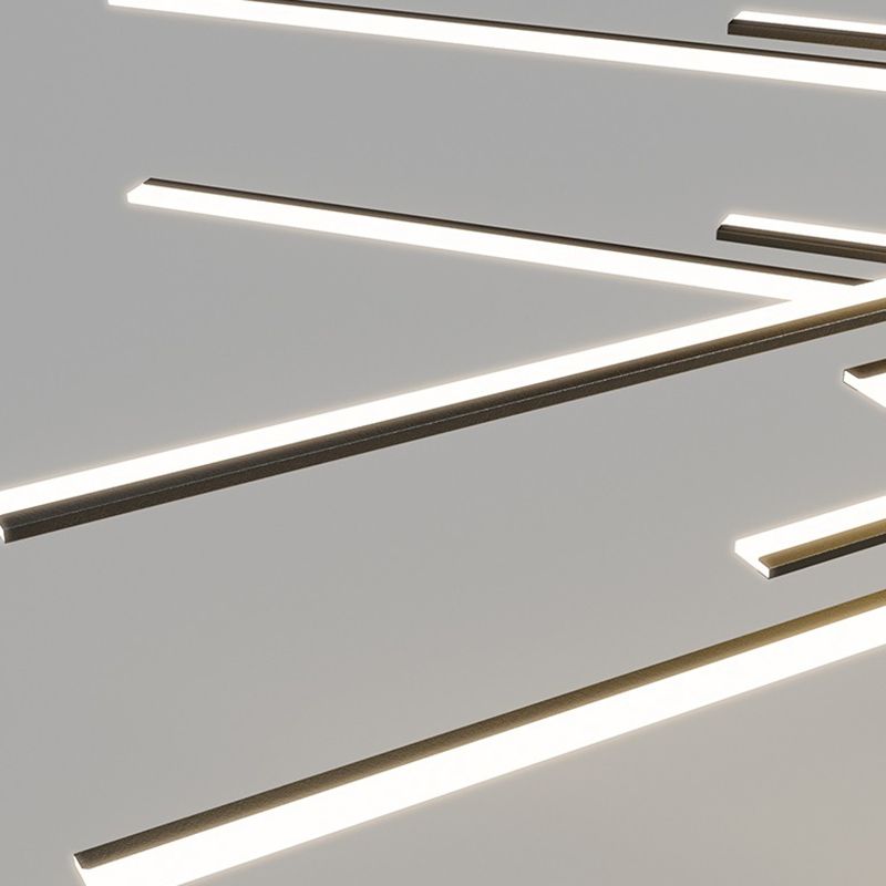 Contemporary Linear Chandelier Lights Metal Chandelier Lighting Fixtures