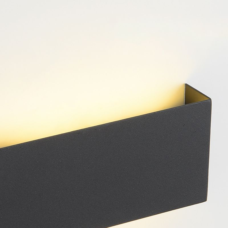 2-Light Rectangular Sconce Light Modern Metal Sconce Light Fixture