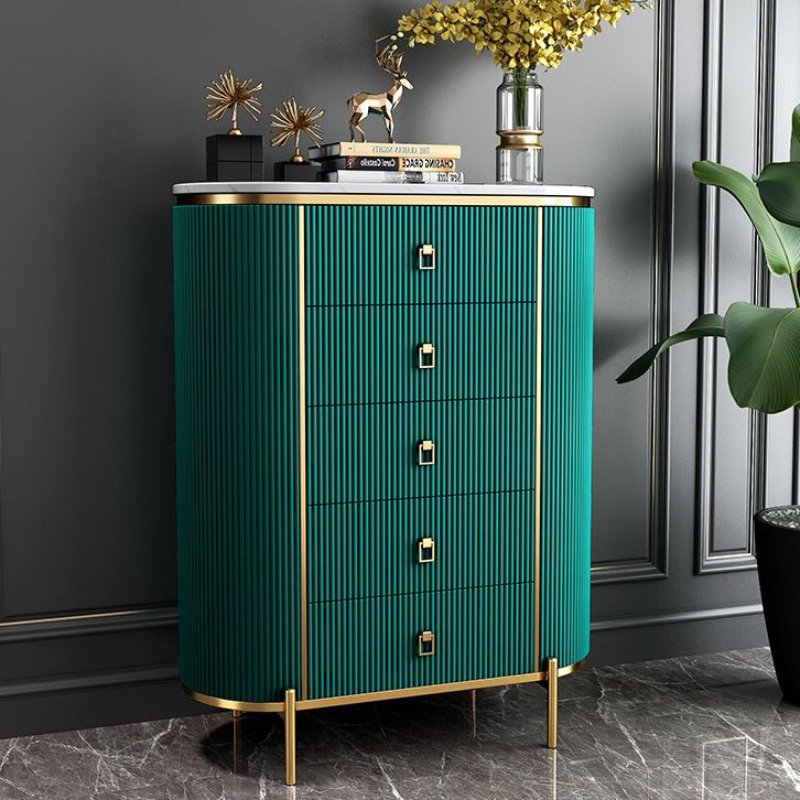 Modern Living Room Buffet Stand Stone and Engineered Wood Buffet