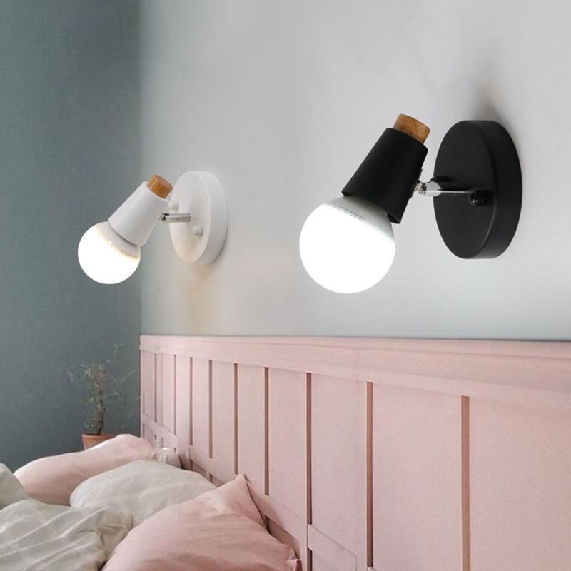 Cone Wall Light Sconce Modern Minimalist Style Metal 1 Light Sconces