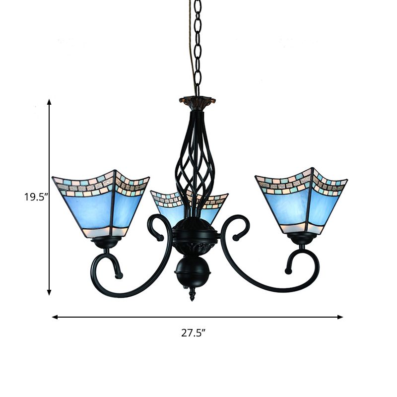 Pyramide nautique Chandelier suspendu 3 lumières