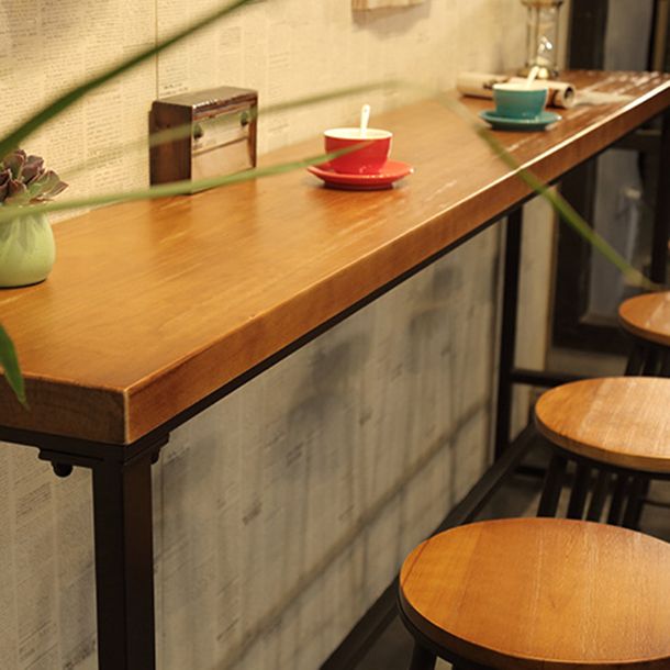 Contemporary Solid Wood Bar Set 1/4/5/9 Pieces Rectangle Pub Dining Set for Indoor