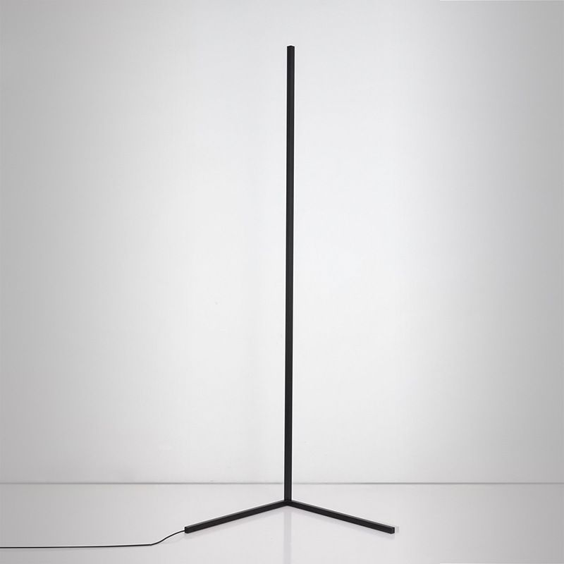 Metalen staafvormige hoek vloerlamp Minimalistisch RGB LED -vloer Standing Light