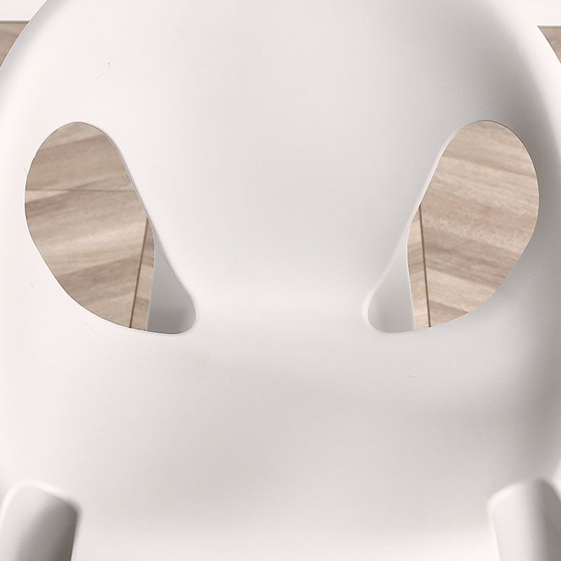 Modern Open Back Side Chair Plastic Arm Chair for Dining Room Bedroom