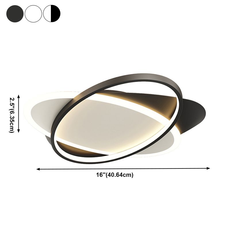 Acryl langwerpige LED-plafondlamp in moderne, minimalistische stijl, gelakt ijzer, inbouw voor slaapkamer
