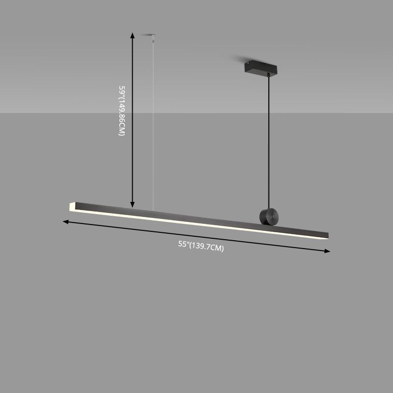 Linear Island Pendant Lights Ultra-Contemporary Acrylic Island Pendant Lights for Restaurant