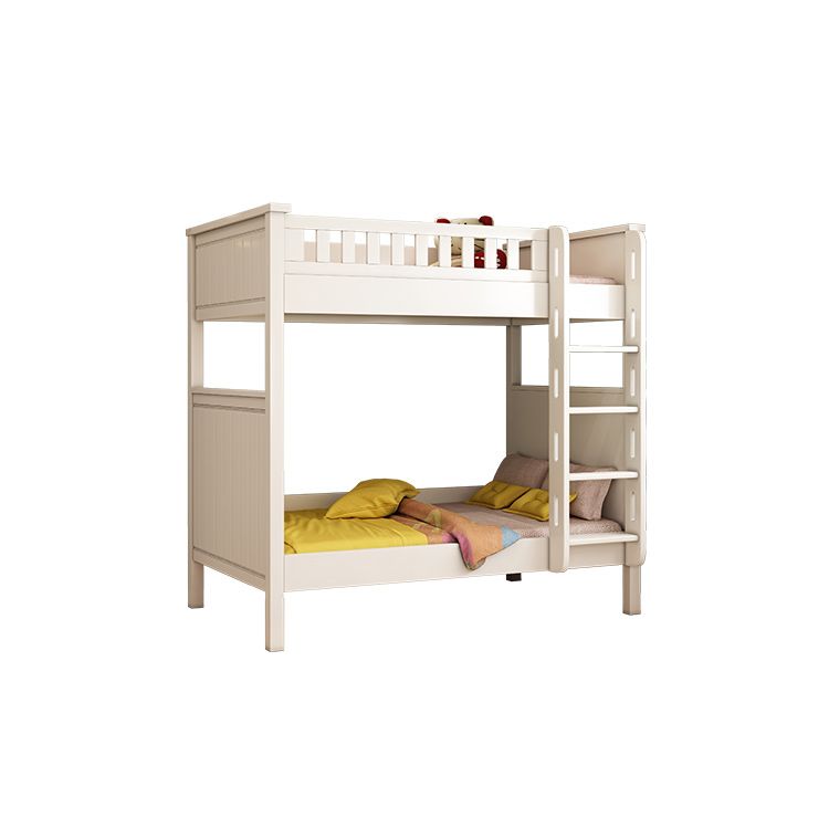 Wood Mattress Included Bunk Bed Solid Color Rectangular Bunk Bed