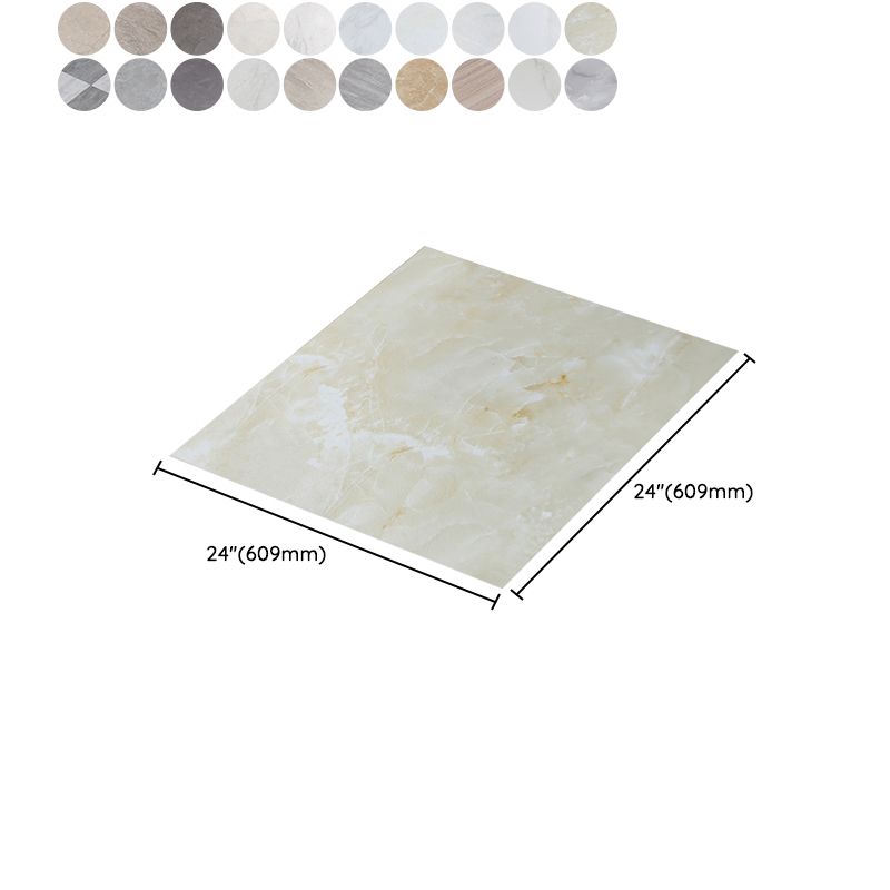 Peel and Stick PVC Flooring Smooth Marble Look Fireproof Vinyl Flooring