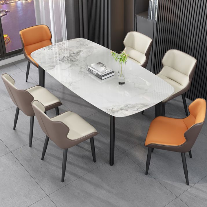 Juego de sillas de metal de estilo industrial, sillas laterales con respaldo lateral para cocina, comedor