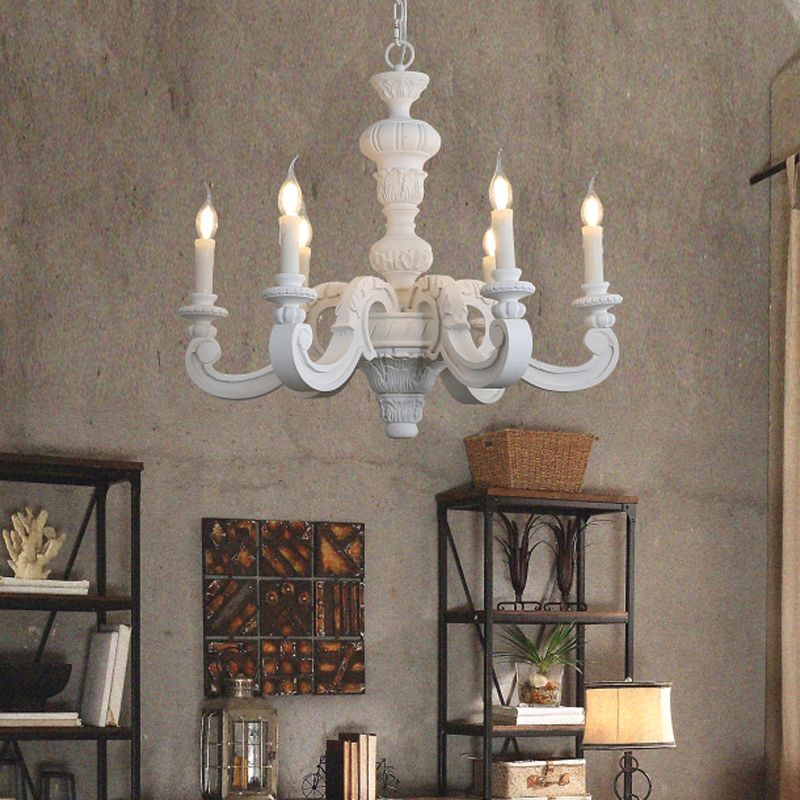 Cougie d'éclairage de lustre en bois Rustique suspendu pour le salon