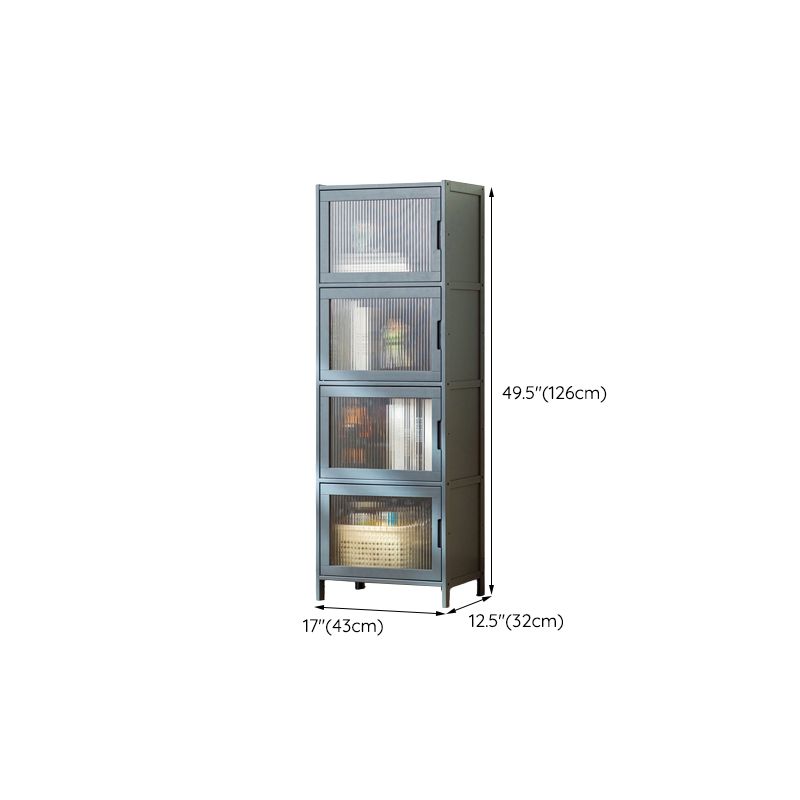 Modern Accent Cabinet with Doors and Straight Legs for Living Room