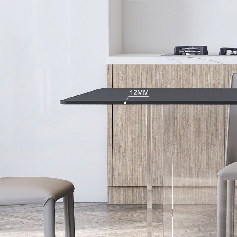 Sintered Stone Top Table Set 1/4/5/6 Pieces Designer Style Rectangle Dining Set