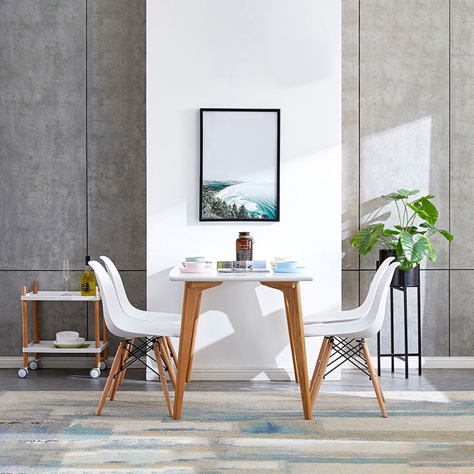 Hedendaagse stijl Beech Wood stoel Solid Back Side Kitchen Dining Stoelen