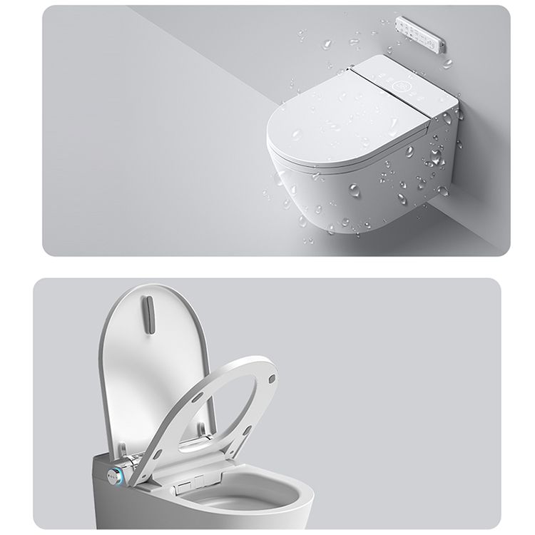 Modern White Wall Mount Urine Toilet Siphon Jet Toilet Bowl with Toilet Seat