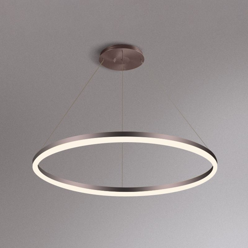 Forme de roue Métal Pendre Luminure de style moderne 1 Light Hanging Lightture