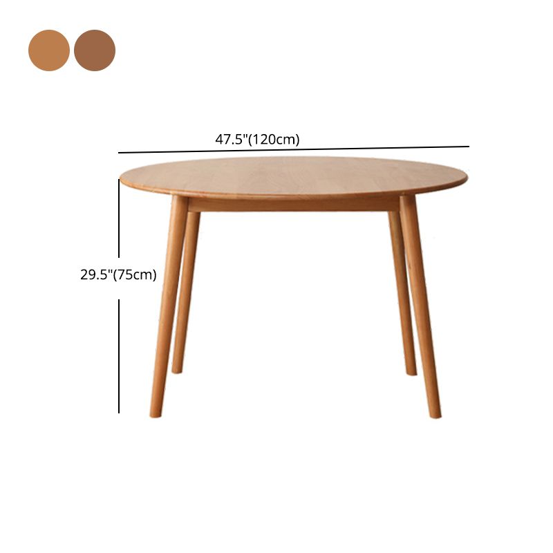 1/2/3/4 Pcs Wood Modern Dining Room Set with Round Table Dinette Set