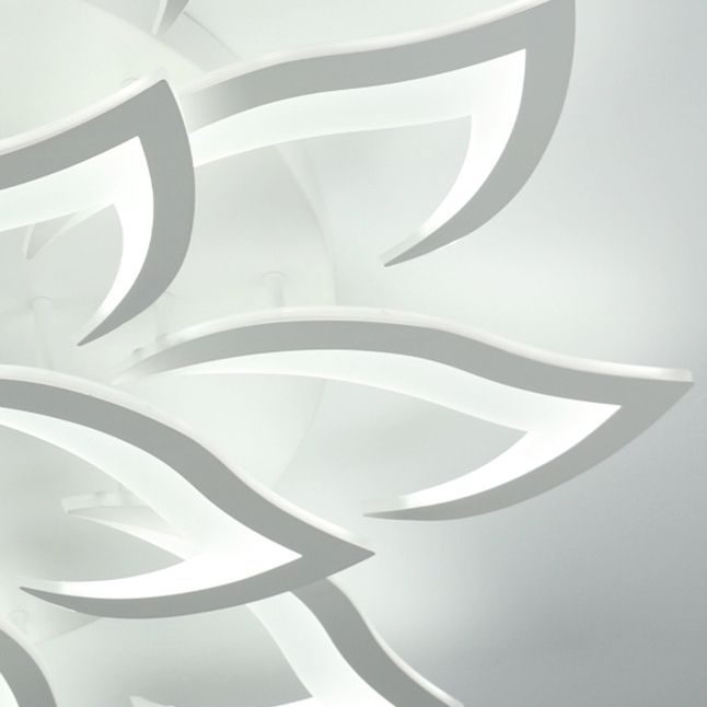 Flower Metal Ceiling Mounted Lamp Fixture Nordic LED White Ceiling Light Fixture