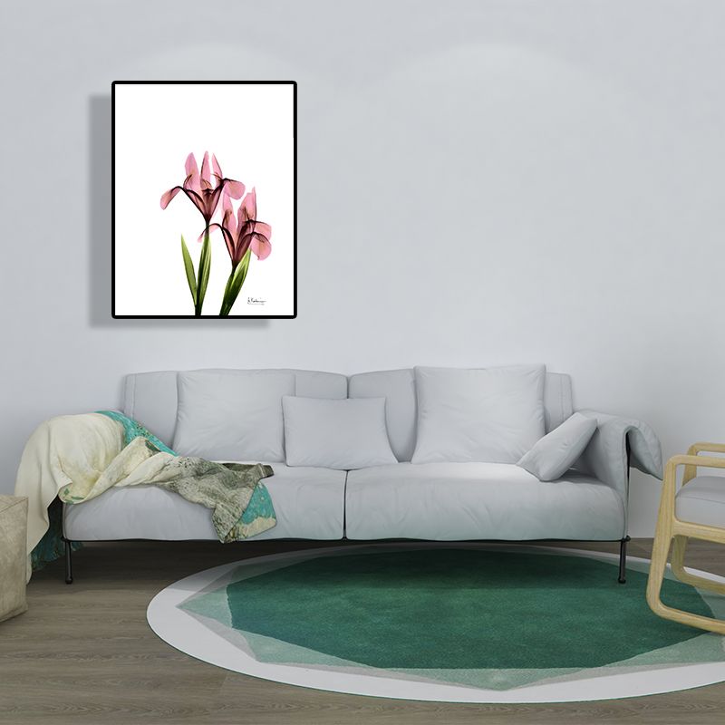 Flowers Painting Canvas Wall Art Farmhouse Textured Wall Decor for Girls Bedroom