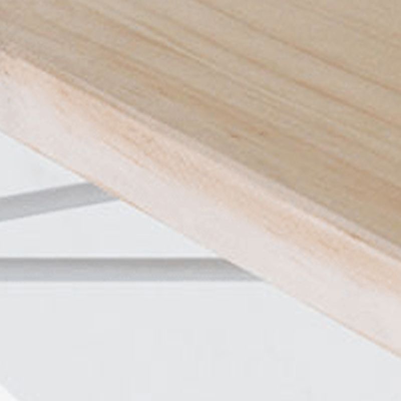 Modern Wall Mounted Bookcase with Solid Wood Rectangular Shelves