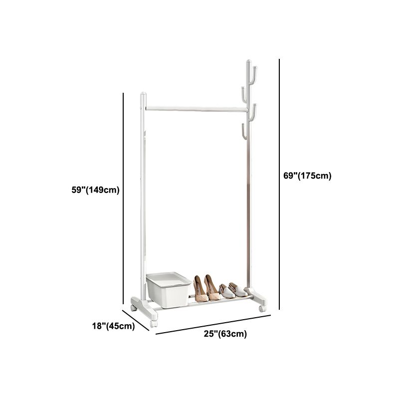 Contemporary Style Wardrobe 1-Teir Metal Wardrobe Closet for Bedroom