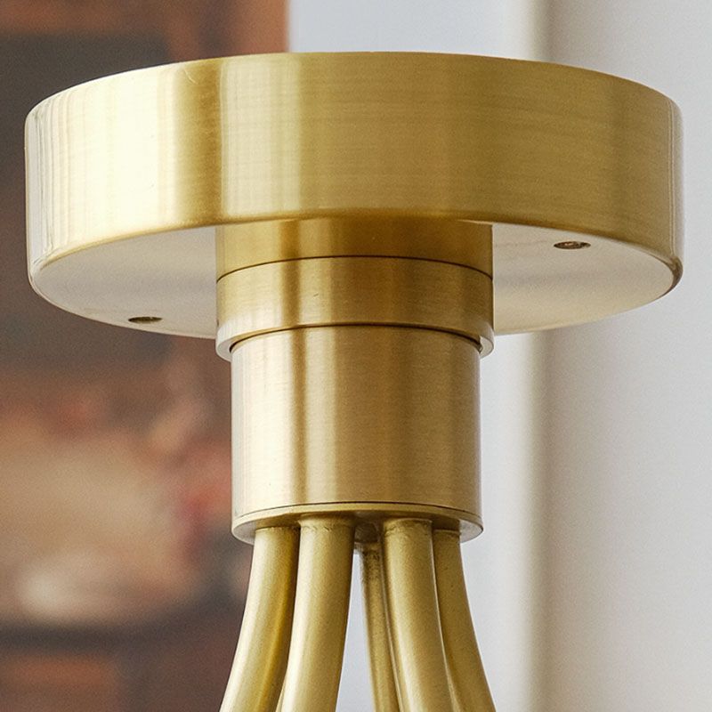 American Style Ceiling Light Ball Shape Shade Ceiling Lamp for Bedroom