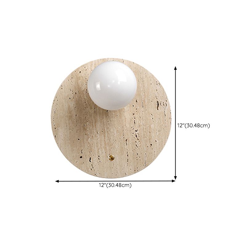 1 Light Geometric Wall Mounted Lamps Modern Stone Wall Mount Lamp