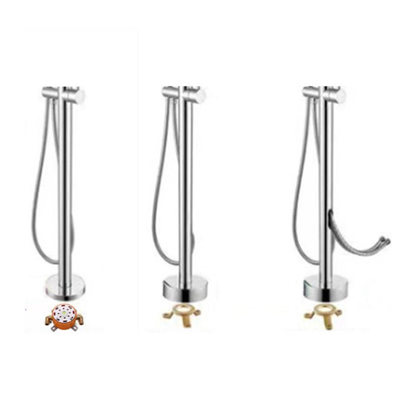 Floor Mounted Metal Freestanding Tub Filler Rotatable Freestanding Bathtub Faucet