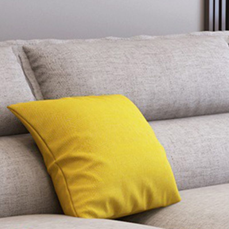 129.92" L Sectional with 4 Pillows Back and Sloped Arms for Living Room