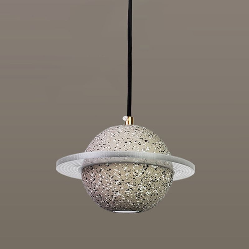 Modern Style Spherical Shape Pendant Lighting Cement Pendant Light for Bedroom