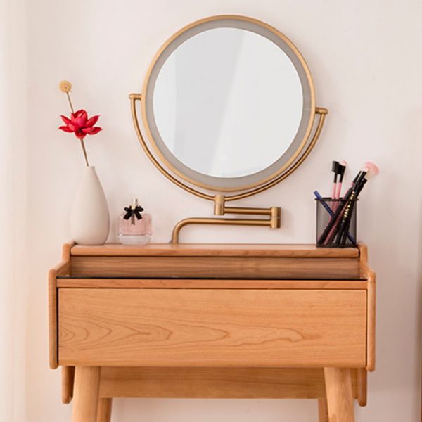 Modern Mirrored Glass Drawers Make-up Vanity with Storage for Bedroom
