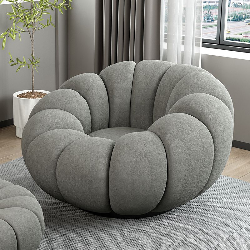 Contemporary Swivel Armless Cushion Back Living Room Parsons Chair