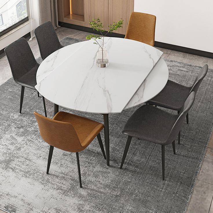 Modern 1/4/5/7 Pieces Dining Set Sintered Stone Top Dining Furniture