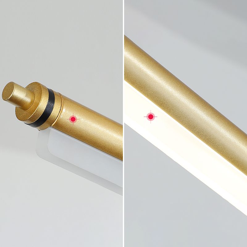 Modern aluminium eilandlamp lineair 1-licht restaurant LED hanglamp met acrylschaduw