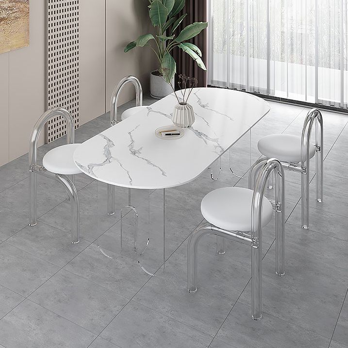 Modern 1/5 Pieces Dining Set Stone Dining Table for Dining Room