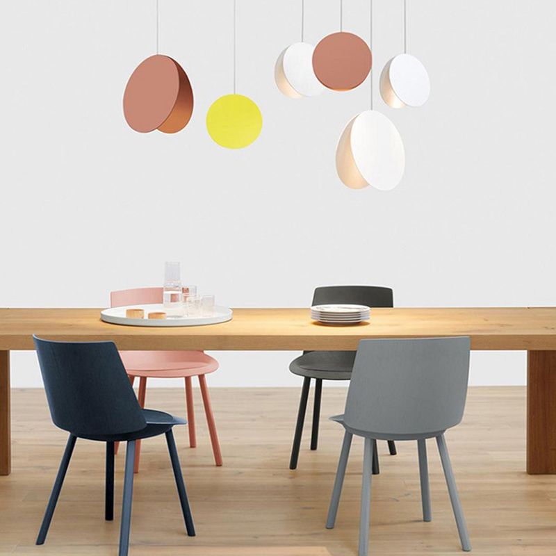 Moderne artistieke macaron hanglamp lakte ijzeren cirkelvormige hangende lamp voor binnenruimtes