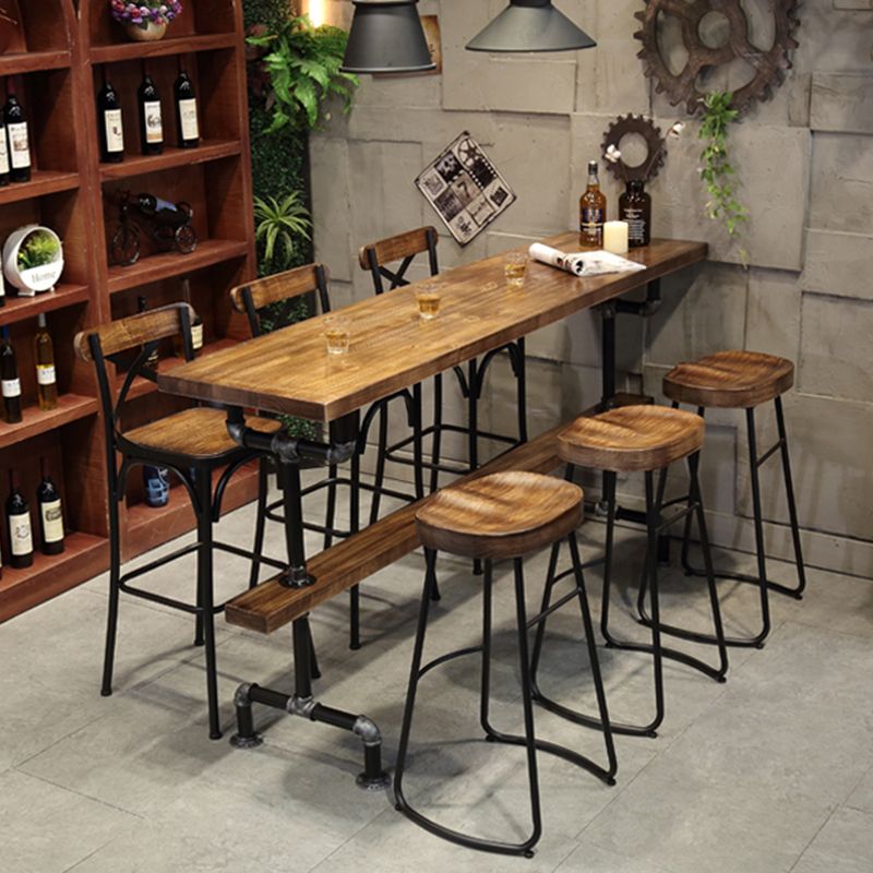 1/4/7 Pieces Pub Dining Set Rectangular Counter Height Pub Set