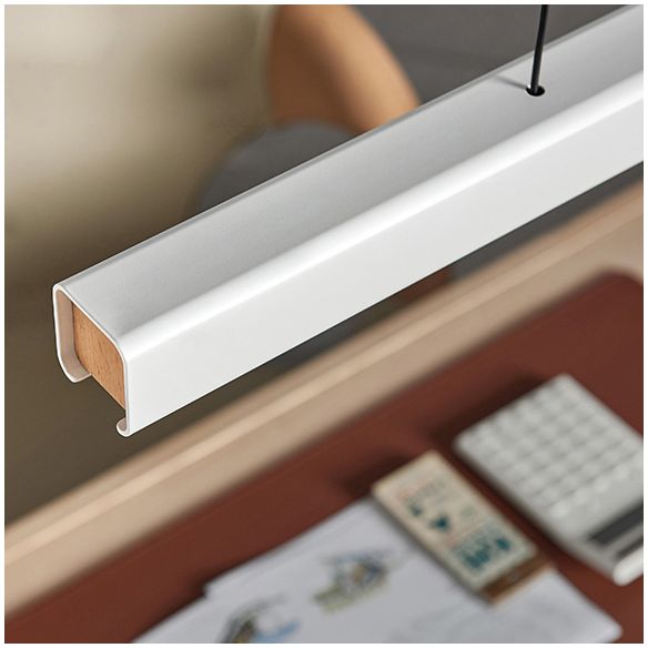 Simple Style Rectangle Island Light Fixture 1-Light Restaurant Hanging Lamp