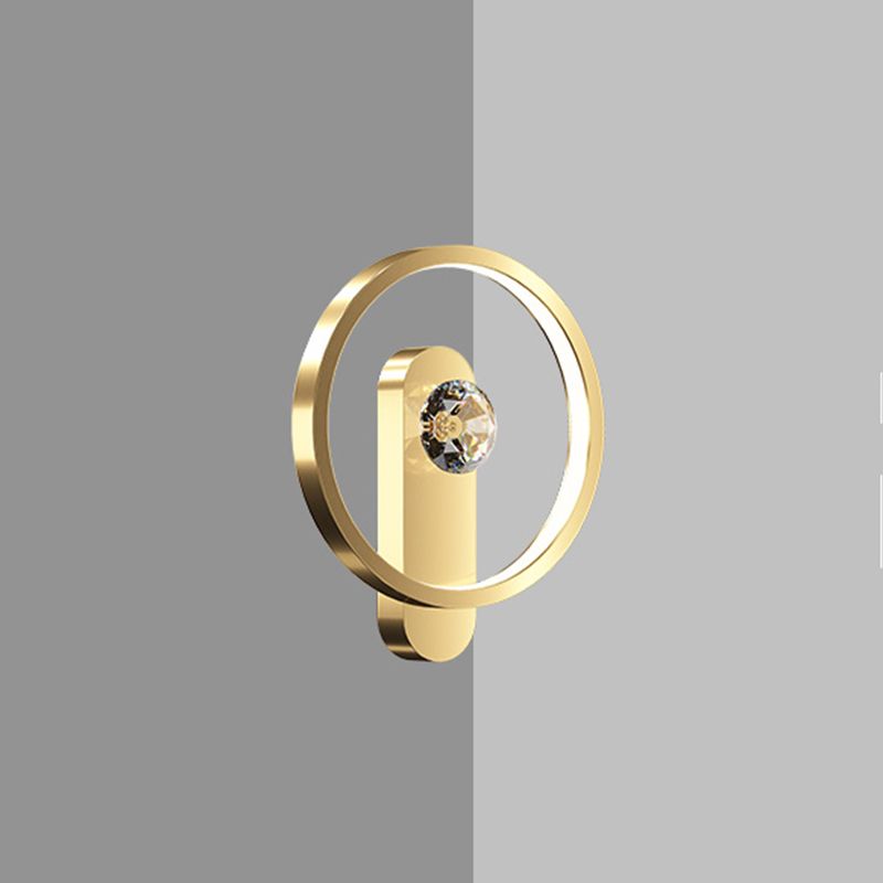 Lampada da parete contemporanea Light a 1 luci a 1 luce di sconde in rame per soggiorno