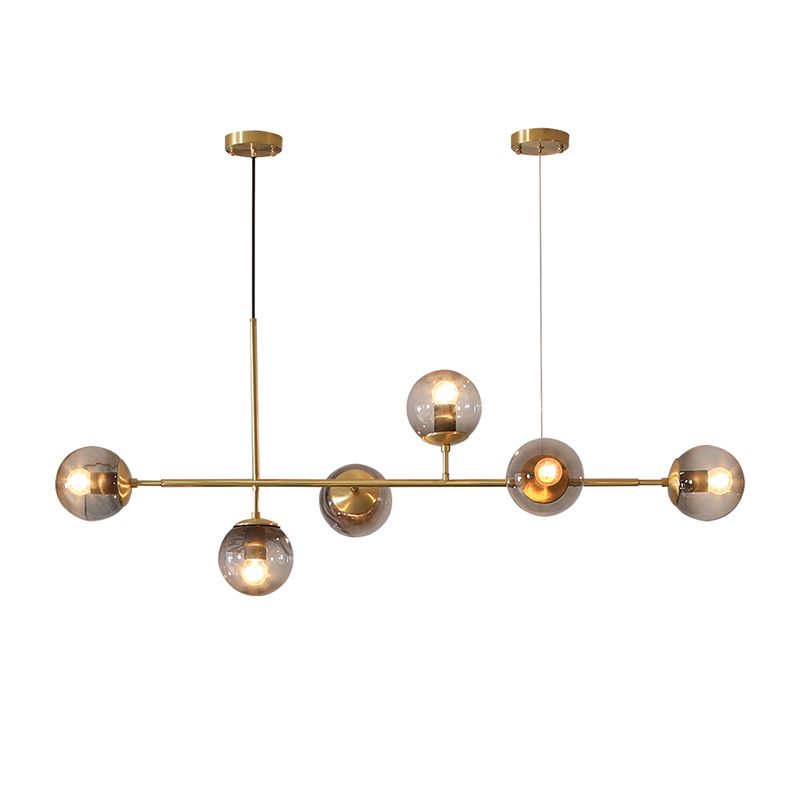 Dinning Spherical Dinning Illing Fixture Glass Glass Style Island Chandelier Light