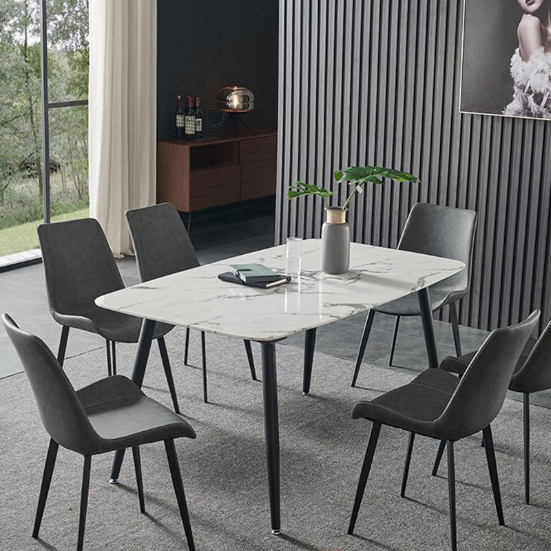 Indoor Rectangle 1/4/5/7 Pieces Dinette Set Stone Legs Dining Table Set